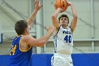 MBBall vs WSU  Wheaton College Men's Basketball vs Worcester State University. - Photo By: KEITH NORDSTROM : Wheaton, basketball, MBBall2022, WSU